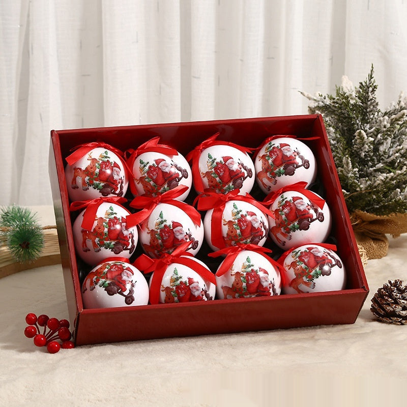 Exquisite Printing Christmas Christmas Tree Ornament Ball - Bellarte Enchanté Exquisite Printing Christmas Christmas Tree Ornament Ball